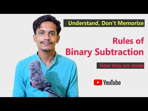 How Binary Subtraction rules are created