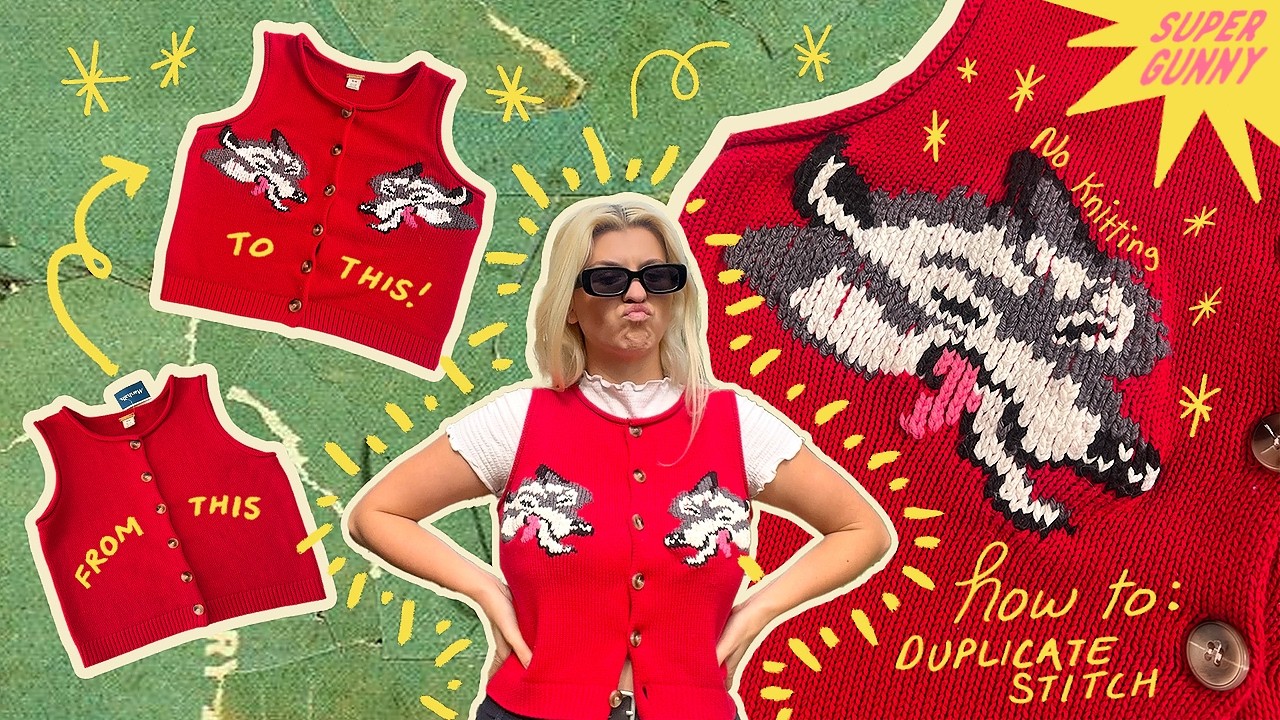 THRIFT FLIP // I customized a sweater with NO KNITTING EXPERIENCE?? I project vlog