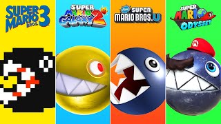 Evolution of Chain Chomp in Super Mario Games (1988-2021)