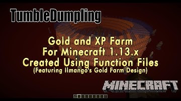 Self Building Gold/XP Farm for Minecraft 1.13.x (Uses Function Files)