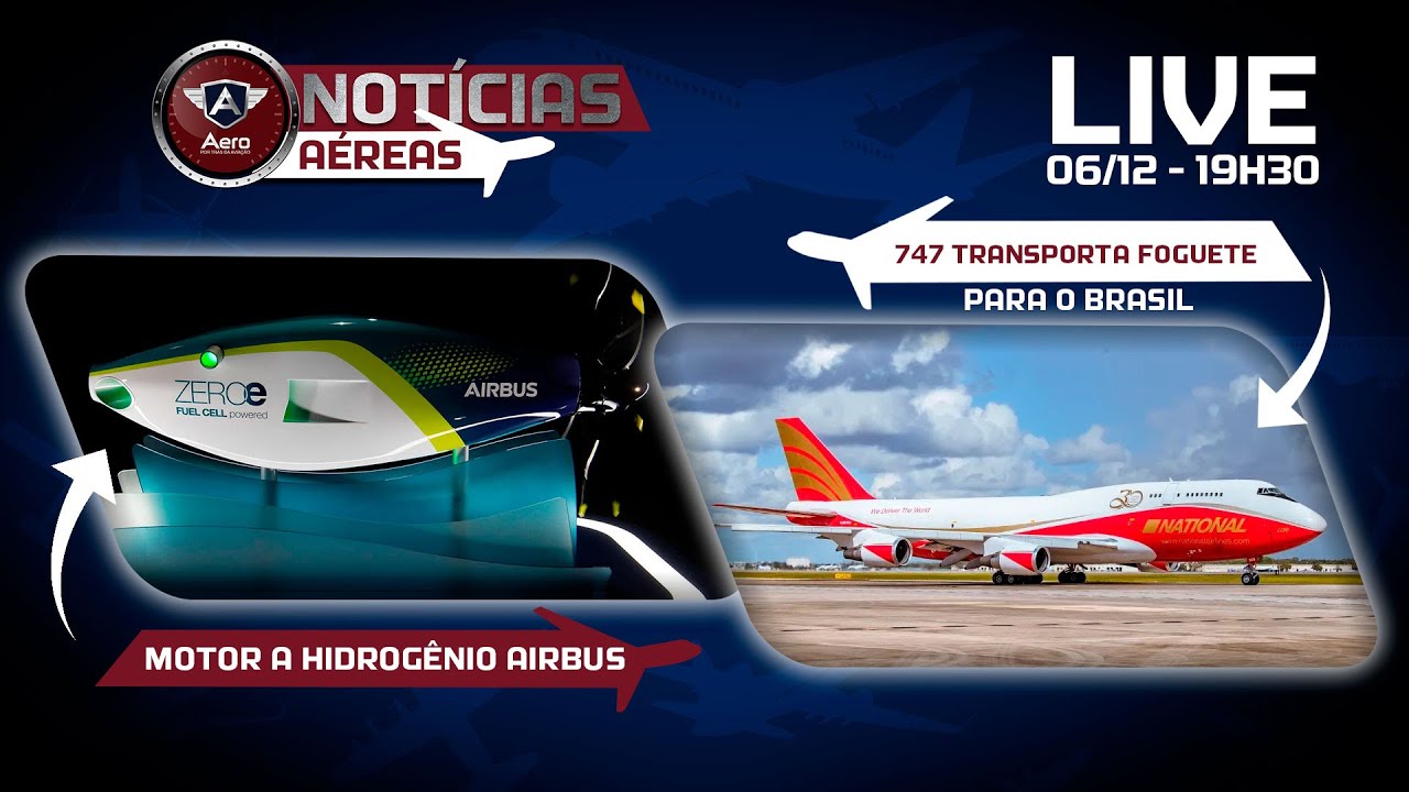 Motor de Hidrogênio, 747 Transporta foguete – Notícias Aéreas da Semana