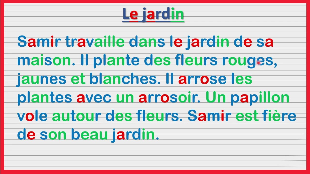 نصوص مبسطة من أجل تعلم اللغة الفرنسية 🇫🇷