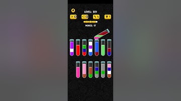 Map 221 Solution||Color Water Sort 3D!