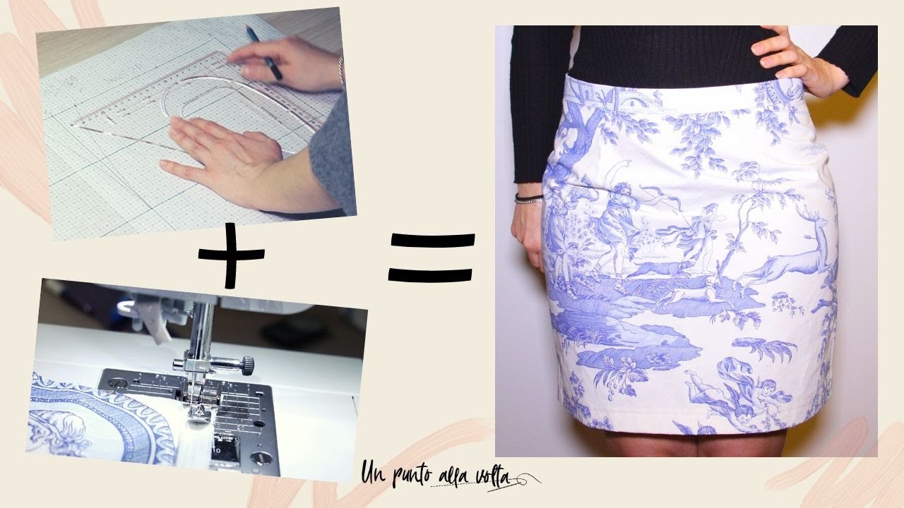 Come fare il cartamodello di una gonna con cinturino e zip? | Un punto alla volta