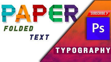 FOLDED PAPER FONT | PHOTOSHOP | ORIGRAM TEXT TUTORIAL