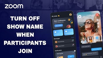 How To Turn Off Show Name When Participants Join On Zoom App
