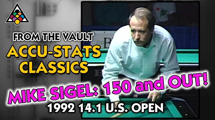 MIKE SIGEL - 150 and out: 1992 14.1 U.S. OPEN