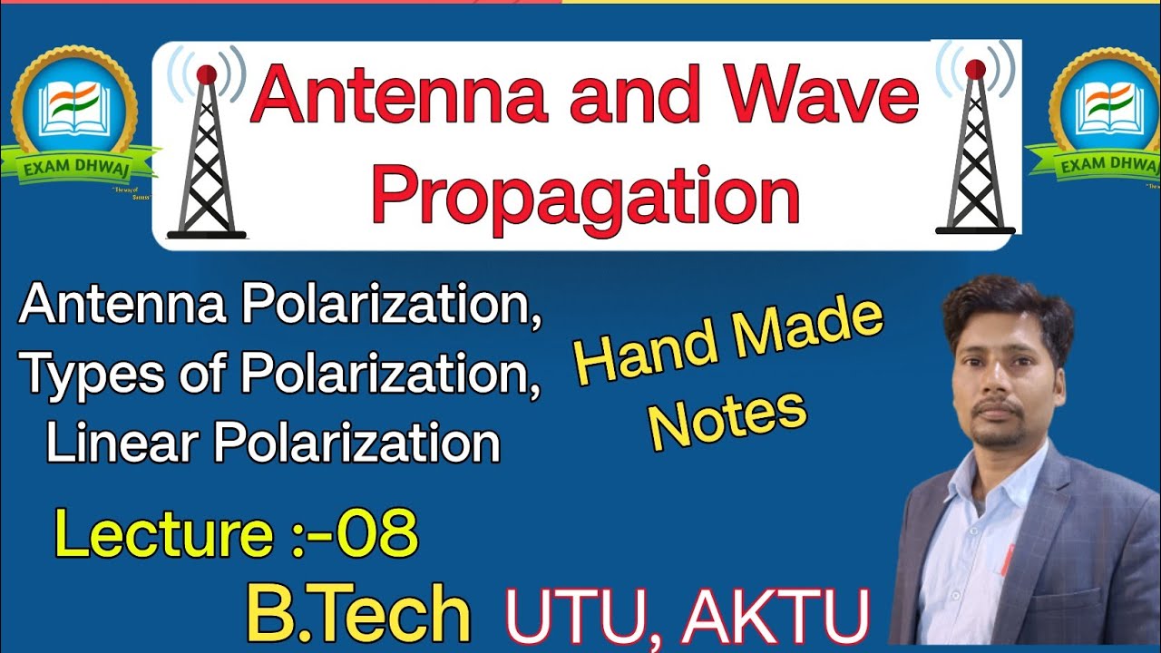 Antenna polarization | Linear polarization |Types of polarization | UTU | AKTU | Exam Dhwaj