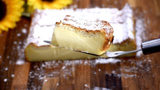 Vanilla Custard MAGIC Cake/Soft and Creamy Dessert (1 Batter 3-Layer Cake)