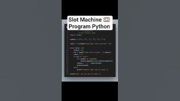 Slot machine 🎰 program in python. #coding #codeswiftz #python #tutorial