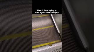 How it feels trying to train again after an injury...