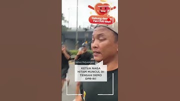 Ketua Naga Hitam muncul di tengah demo DPR RI #demo #aksi #dpr #pascol #ricuh #mahasiswa #ojol #dpr