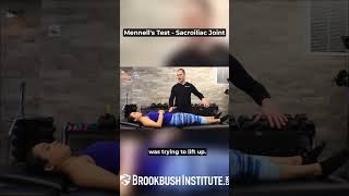 Mennell's Test - Sacroiliac Joint News