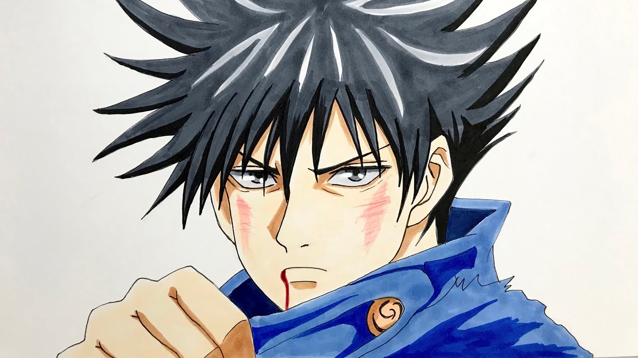 呪術廻戦 伏黒恵 描いてみた いろんなアニメキャラ描いてみたブログ