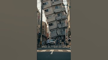 😱🏙️ Suddenly a building on the street collapsed! 🚨 #BuildingCollapse #CityDisaster