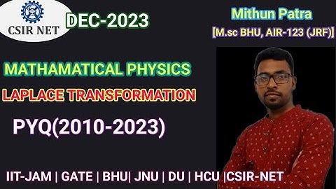 LAPLACE TRANSFORMATION || ASSIGNMENT SOLUTION | CSIR-NET _PYQ (2011-2023) | CSIRNET DEC-2023