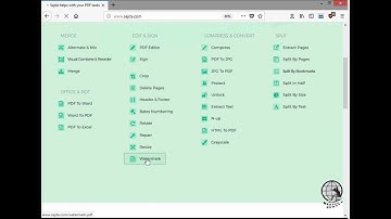 How to Add text or image watermark to a PDF online
