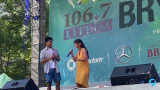 The Cast of Aladdin Performs 'A Whole New World' at Broadway in Bryant Park