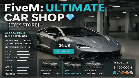 Ultimate Car Shop Script That Sells Cars 5X Faster | QBCore/ESX Compatible