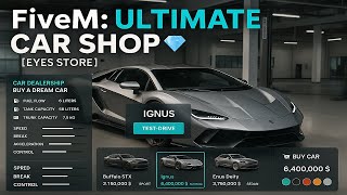 Ultimate Car Shop Script That Sells Cars 5X Faster | QBCore/ESX Compatible