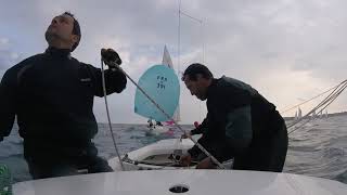 Cockpit Spinnaker launch.  View from mast