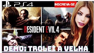 VÍDEO:LIVE DEMO RE4# MELHORES MOMENTOS#trolei kk