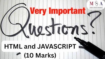 12th IT || IMP CODING || HTML || JAVASCRIPT || HSC board IT online exam.