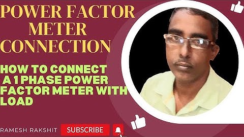 HOW TO CONNECT POWERFACTOR METER WITH LOAD #powerfactormeter #electrician #bengali #iti #diploma#ele