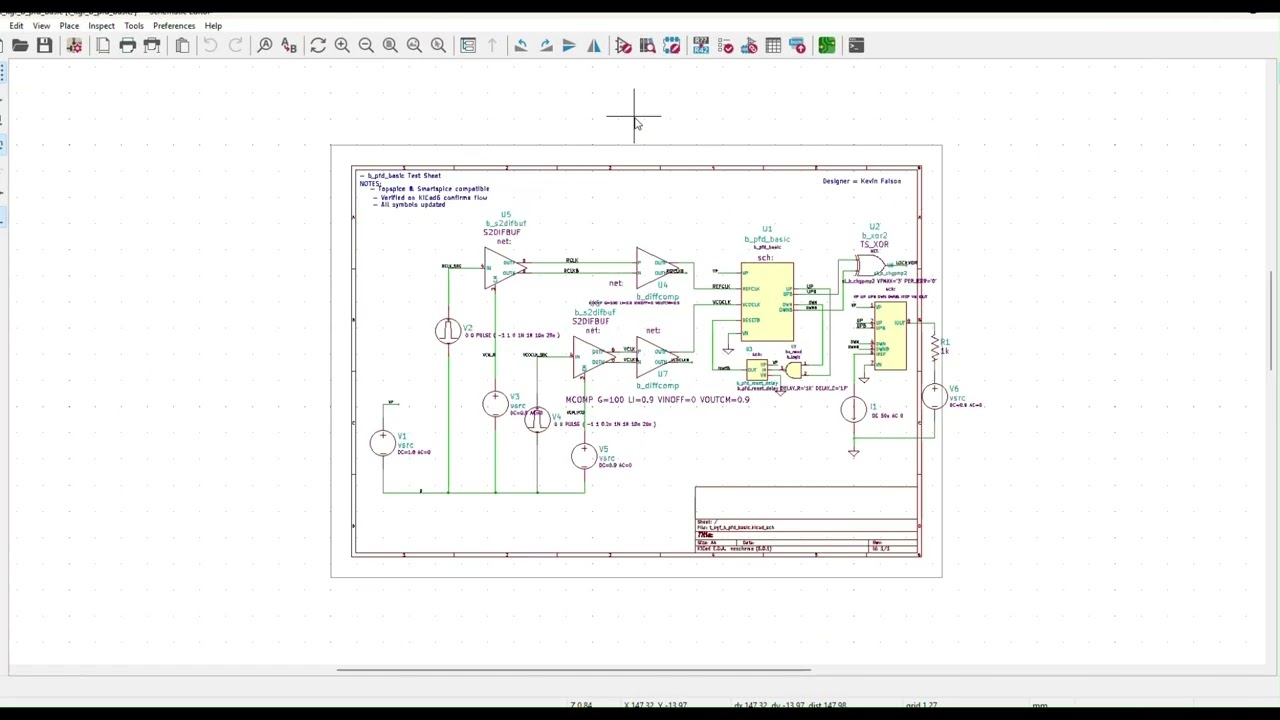 PLL System Design on Free ConfirmaXL IC Design System