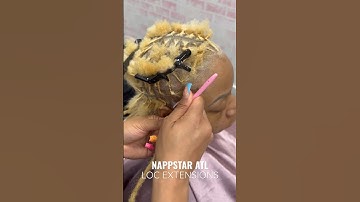 Loc extensions✨ Book this service at www.NappStar.com #locstyles  #locs  #locnation #locretwist