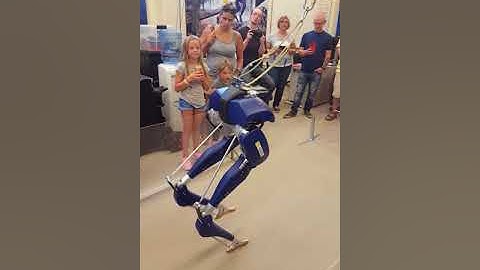 Cassie robot at U of M Robotics Lab