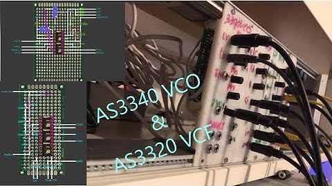 AS3340 VCO and AS3320 VCF Random Demo ("CEM3320&CEM3320 Equivalent")