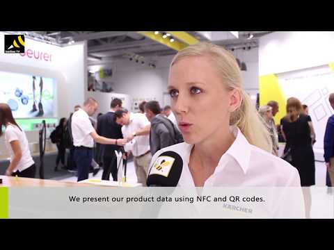 Kärcher Booth @IFA: NFC and QR code for stationary trade