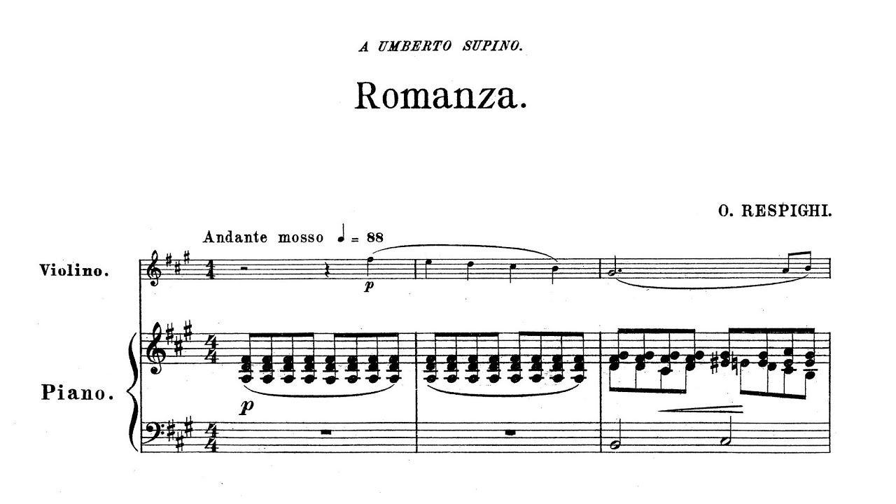 Ottorino Respighi - 5 Pieces for Violin and Piano