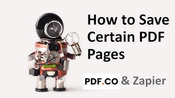 Save Certain Pages of a PDF using PDF.co and Zapier