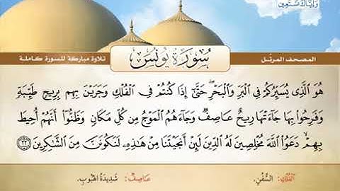 سورة يونس كاملة الشيخ محمد صديق المنشاوي رحمه الله (المصحف المرتل)