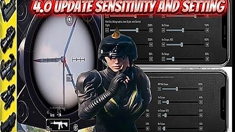 PUBG Mobile 4.0 Update Sensitivity 🔥 No Recoil + Best Gyro 2025