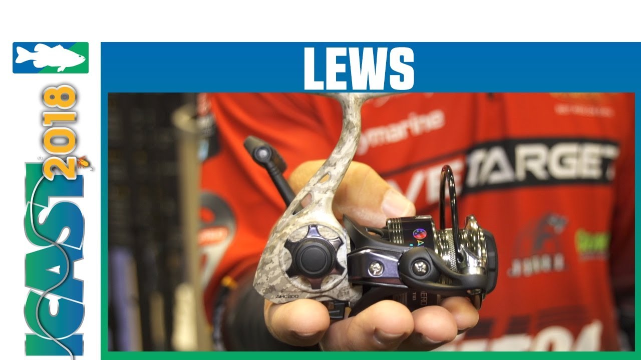 Lews American Hero Camo Speed Spin Spinning Reel with Stephen