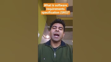 What is Software Requirements Specification (SRS)? #srs