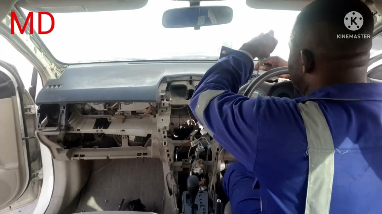 Toyota corolla 2013 open dashboard and change A/C evaporator - YouTube