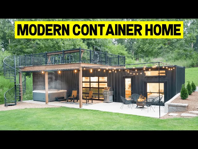 Rentable Shipping Container House Comes With Roof Deck & Garage Door