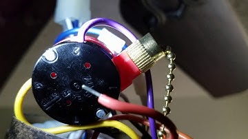 Replacing Ceiling Fan Chain Switch