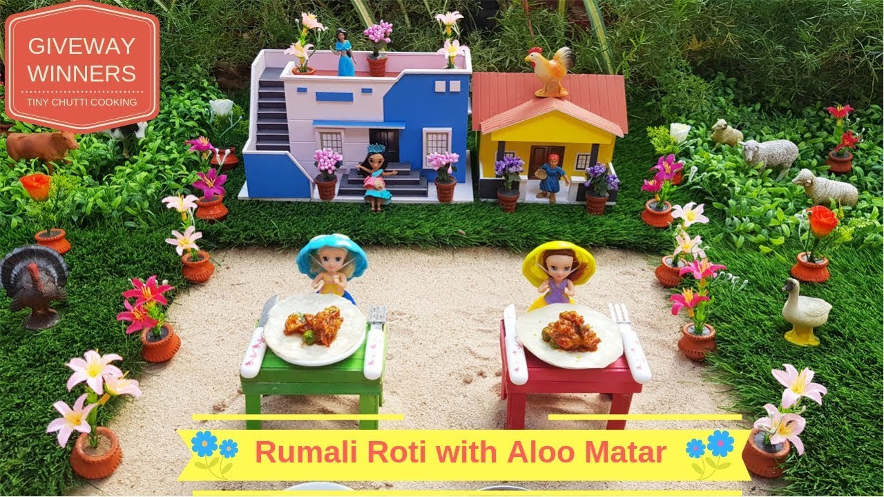 Rumali Roti with Aloo Matar||EP#42 || Tiny Chutti Cooking