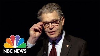 Sen Franken Chokes Up While Thanking His Wife For Her Loyalty NBC News
