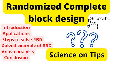 RBD(Randomized complete block design) Full hand written notes with solved example.