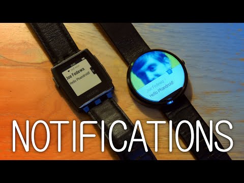 New Pebble Notifications vs Android Wear