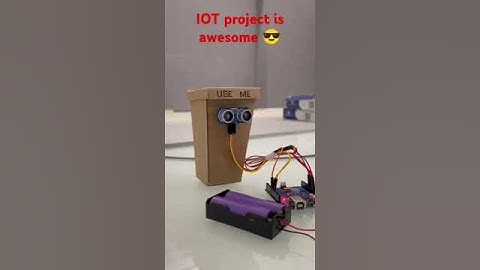 Smart dustbin in IOT. #robot #arduinoworkshop #arduinounoprojects #3dprinting #arduinolover