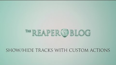 Show/hide tracks with custom actions