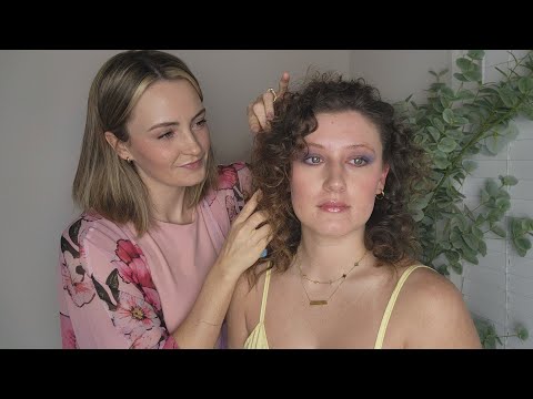 ASMR Perfectionist 1980's Makeup Application & Voluminous Curly Hairstyle - Teasing & Hairspray