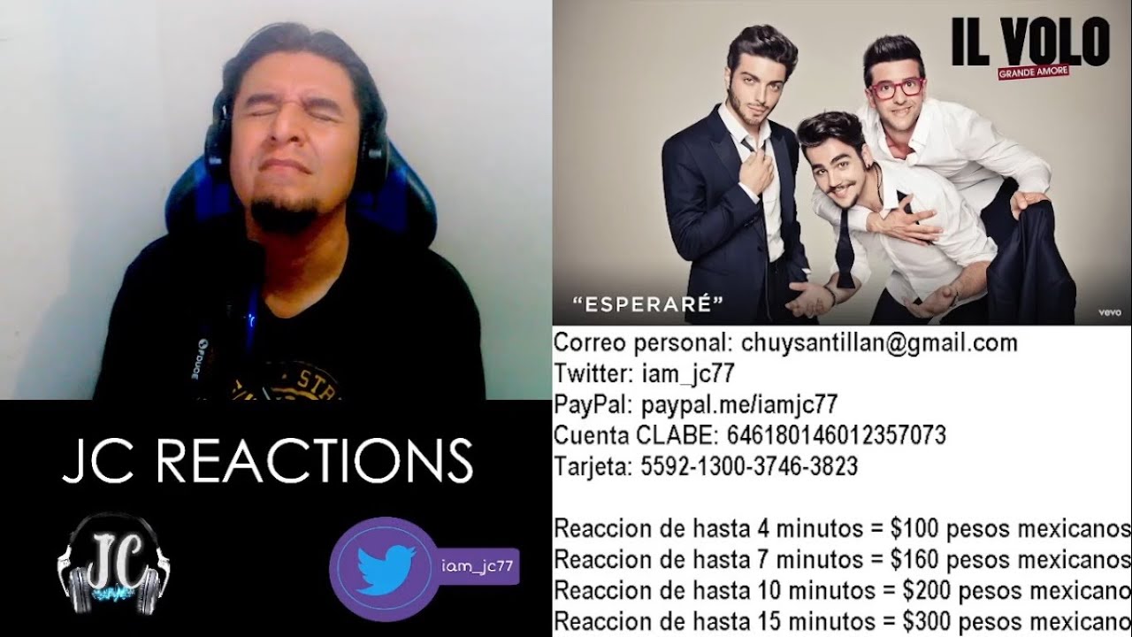 | DOBLE REACCION | Il Volo - Esperaré / Cuando el Amor Se Convierte en Poesía